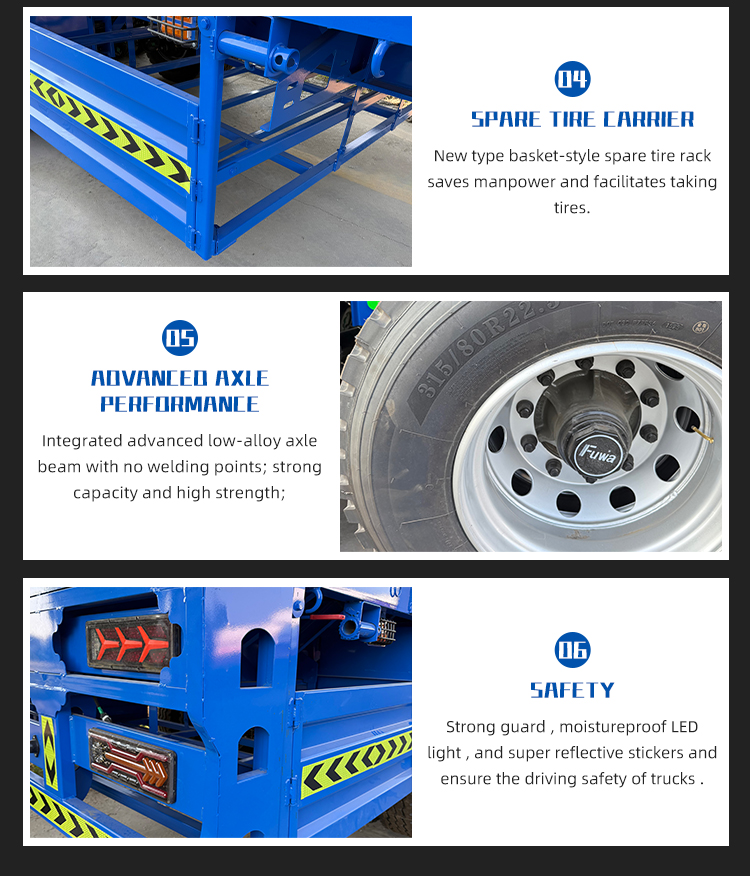 3AXLE FARNED FURTED TRUCKWALL TRUCLER TRAIF 11