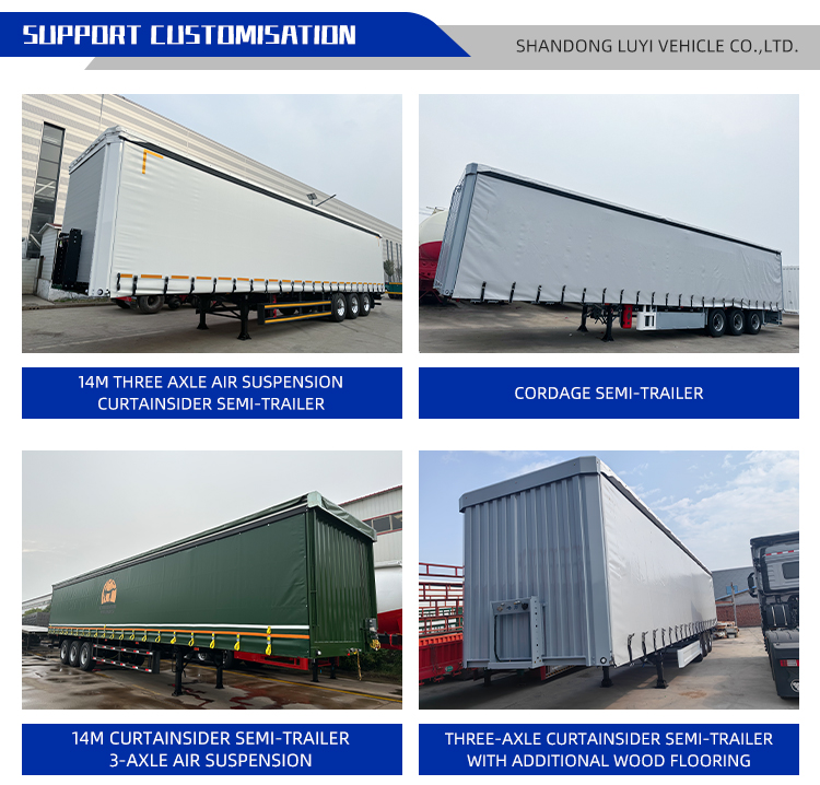 Cortina de contenedor abierta de 130 cbm Semifiler 14