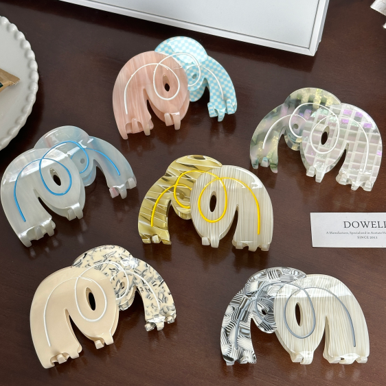 Acetate Claw Clip Girls' Hair Accessary by Dowell 18