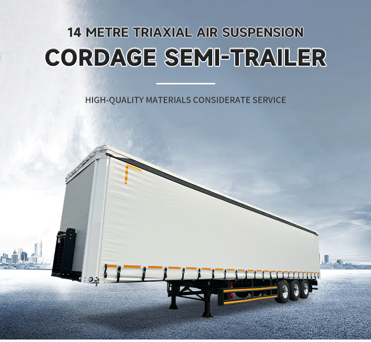 3 Axle Container Trailer Sliding Curtain Side Trailer 8