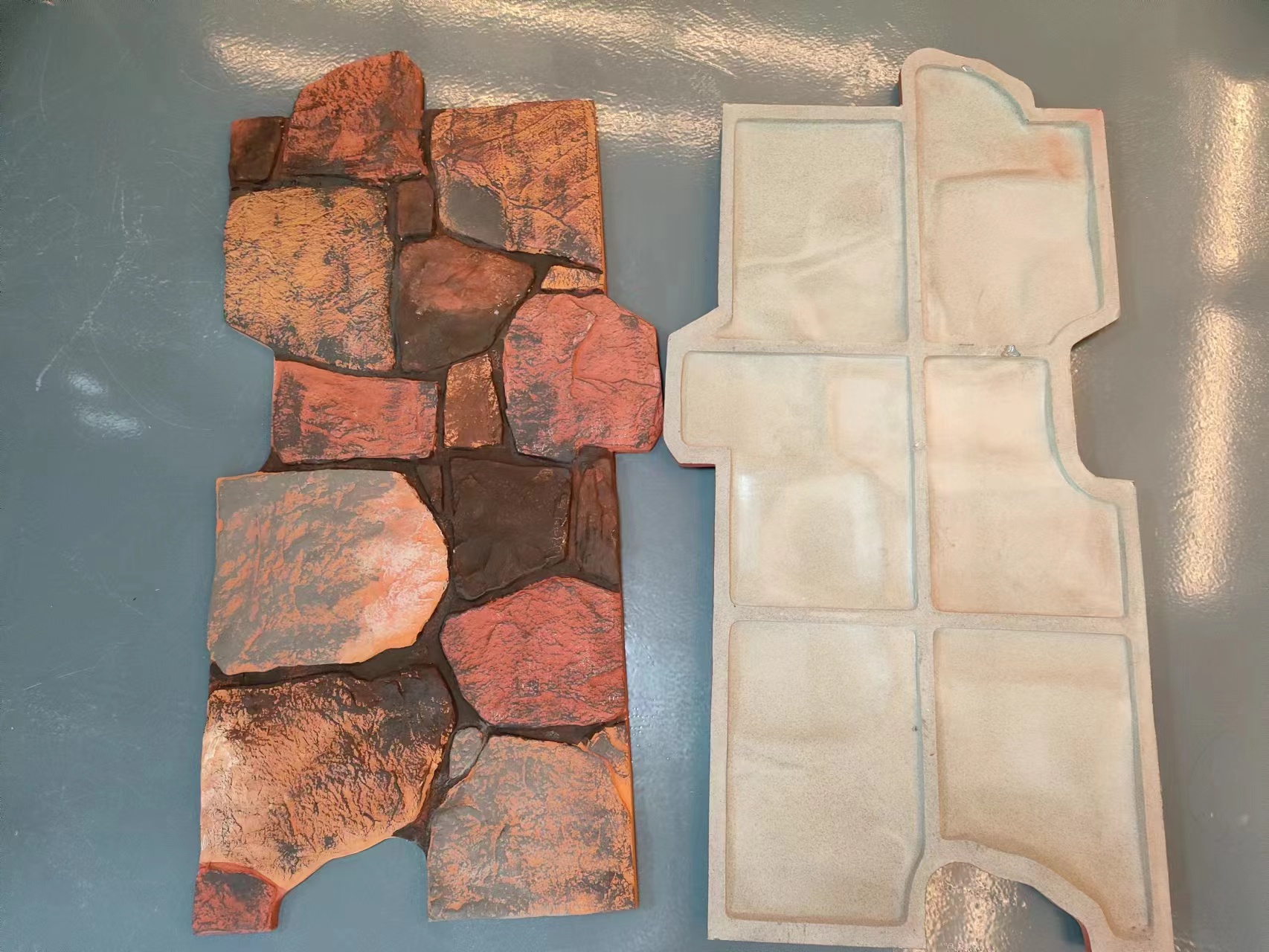 Factory Direct Pu Stone Wall Panels Exterior Polyurethane Pu Castle Rock Stone Wall Panel Interior Faux Pu Castle Brick Stone 15