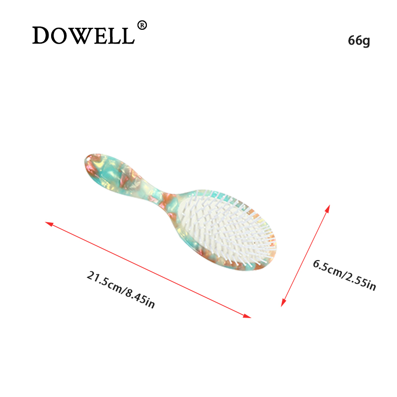 Dowell 2022 Neuer Haushalt Langes Haar Lockiges Antistatisches Luftkissen Kopfhautmassage Acetat Benutzerdefinierter Haarkamm 10
