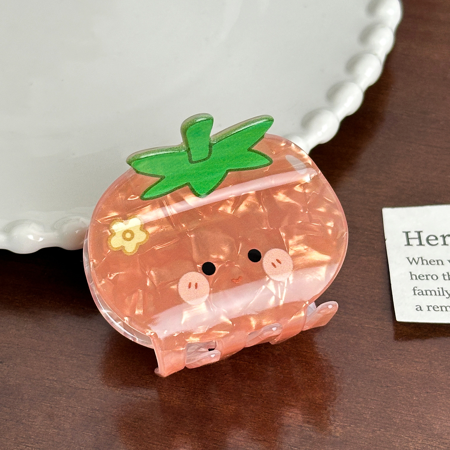 Dowell Elegant Korean Style Hair Claw Clip Cute Fruit Acrylic Daily Use Decoration For Girls Party Wear 26