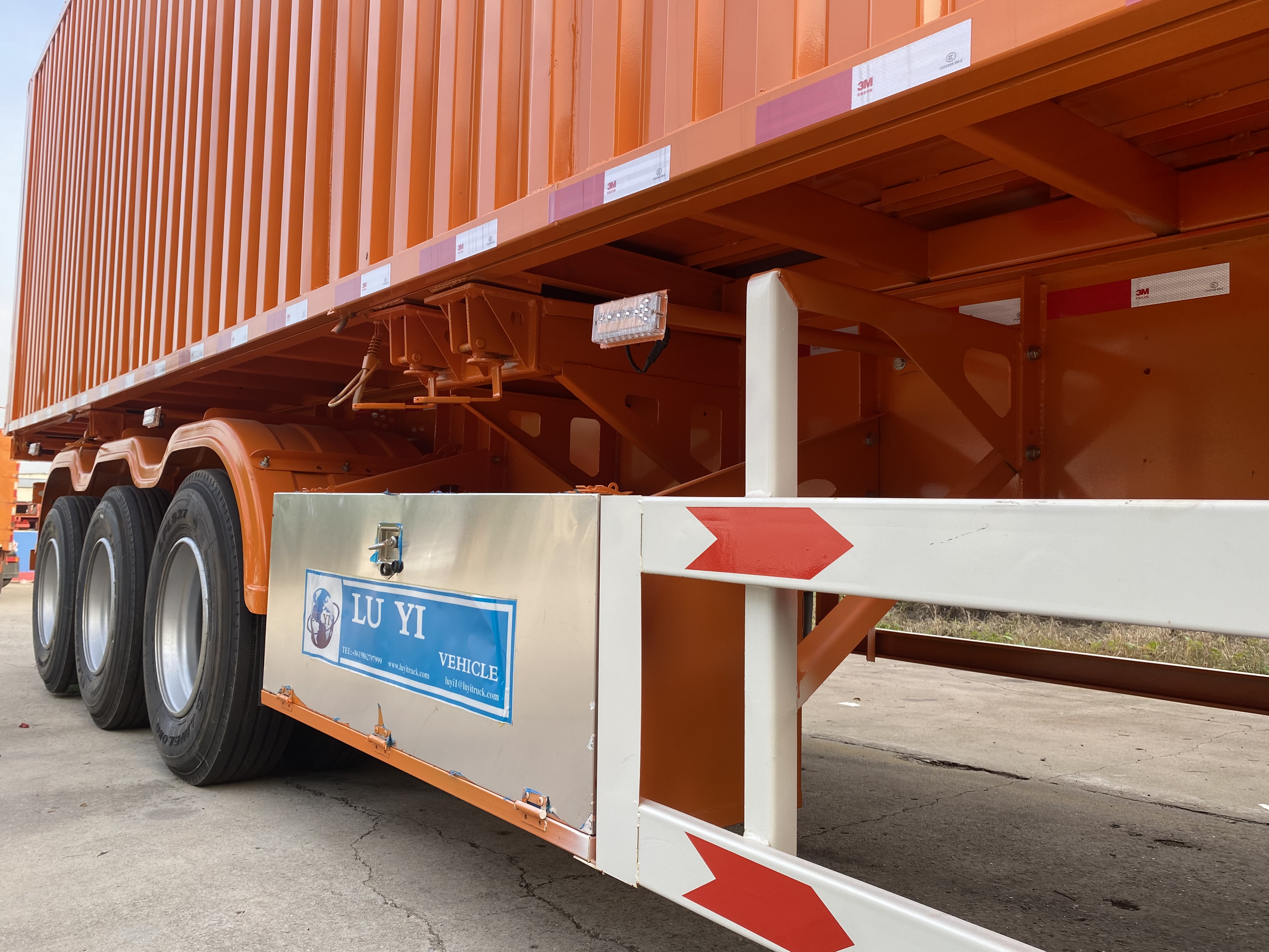 Ala de caja abierta Cortina Semi Truck Brailer | Luyi 10