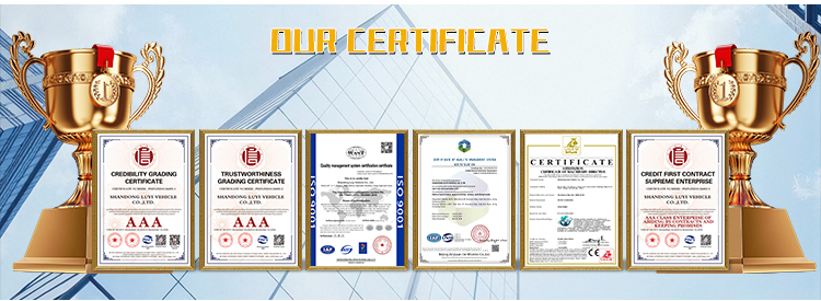 Remorque à benne basculante arrière hydraulique à 6 axes 14