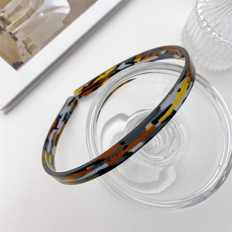 Dowell Plain Color Hairbands For Women And Girls Simple Design Hairbands Acetate Head Accesory 20