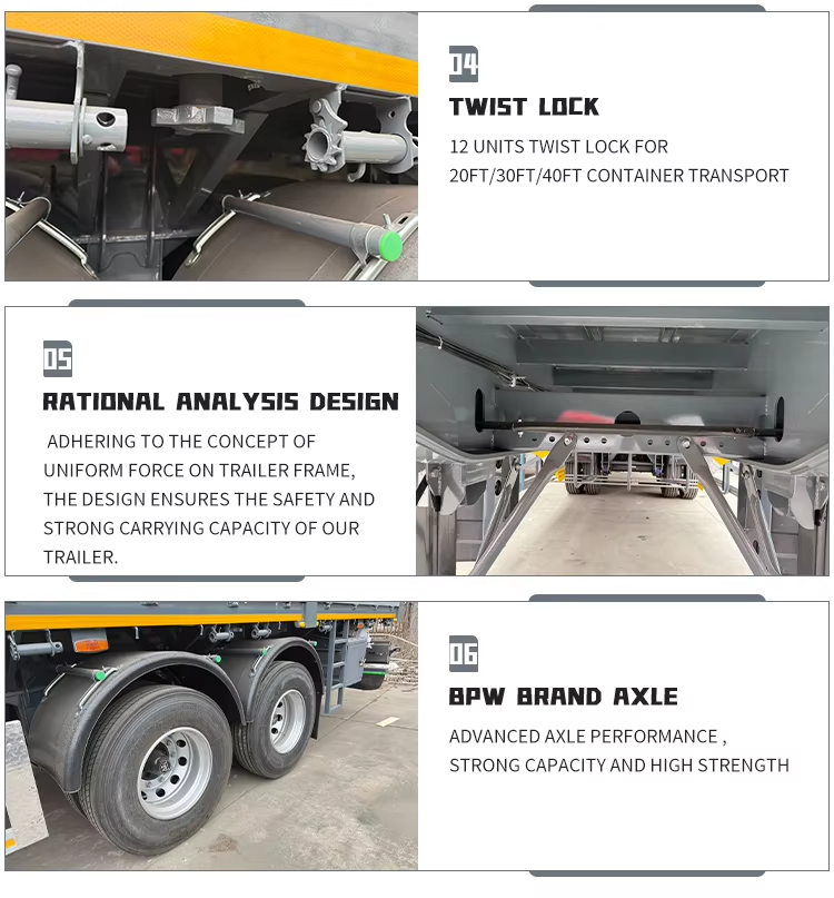 2-axle 40ft Aluminum Alloy Side-wall Semi-trailer 11