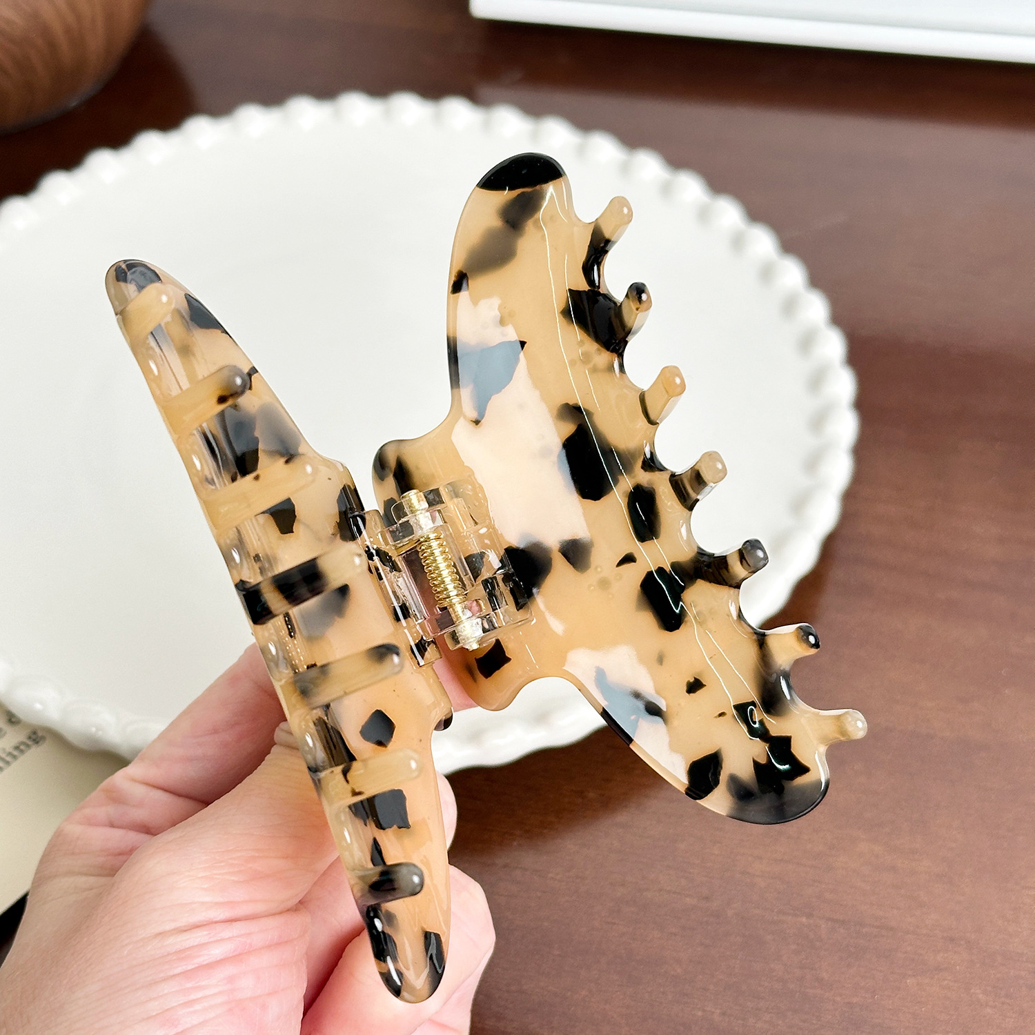 Dowell European And American Style Shark Clip Hairpin Sweet Girl Hair Accessories With Rhinestone Acetate For Parties 20