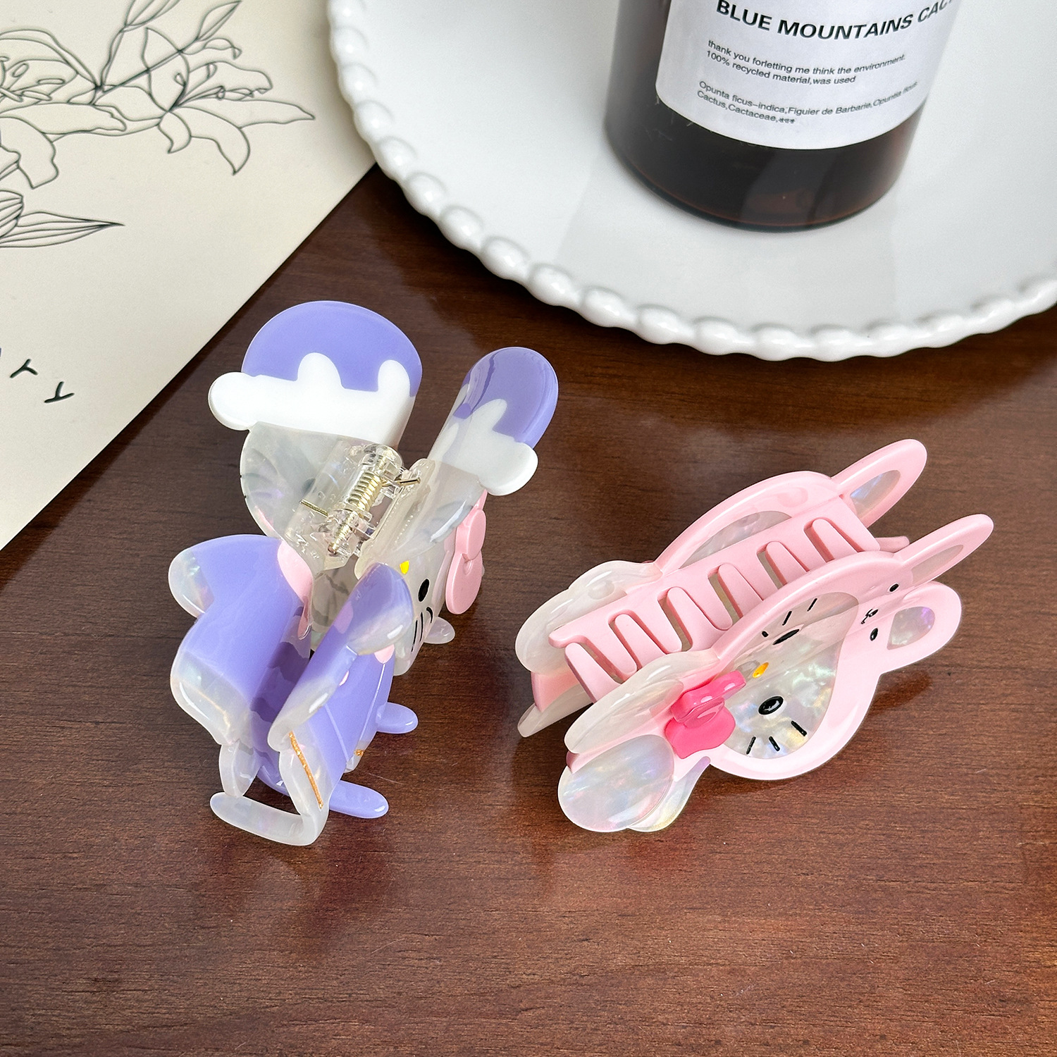Dowell Cute Cartoon Acetate Hair Claw European Style New Design Hair Decoration Clip Accessories 18