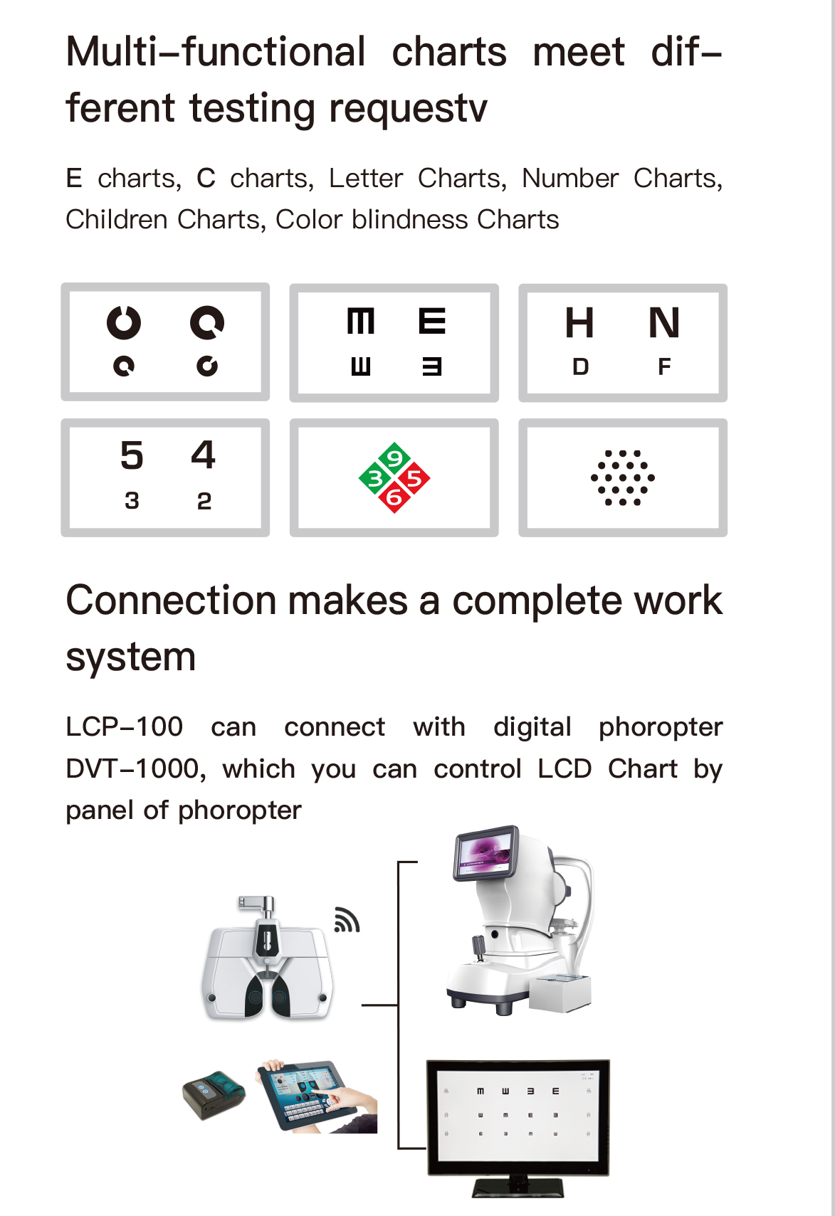 Multi-functional Lcd Eye Examination Chart Projector | INNORKOM 9