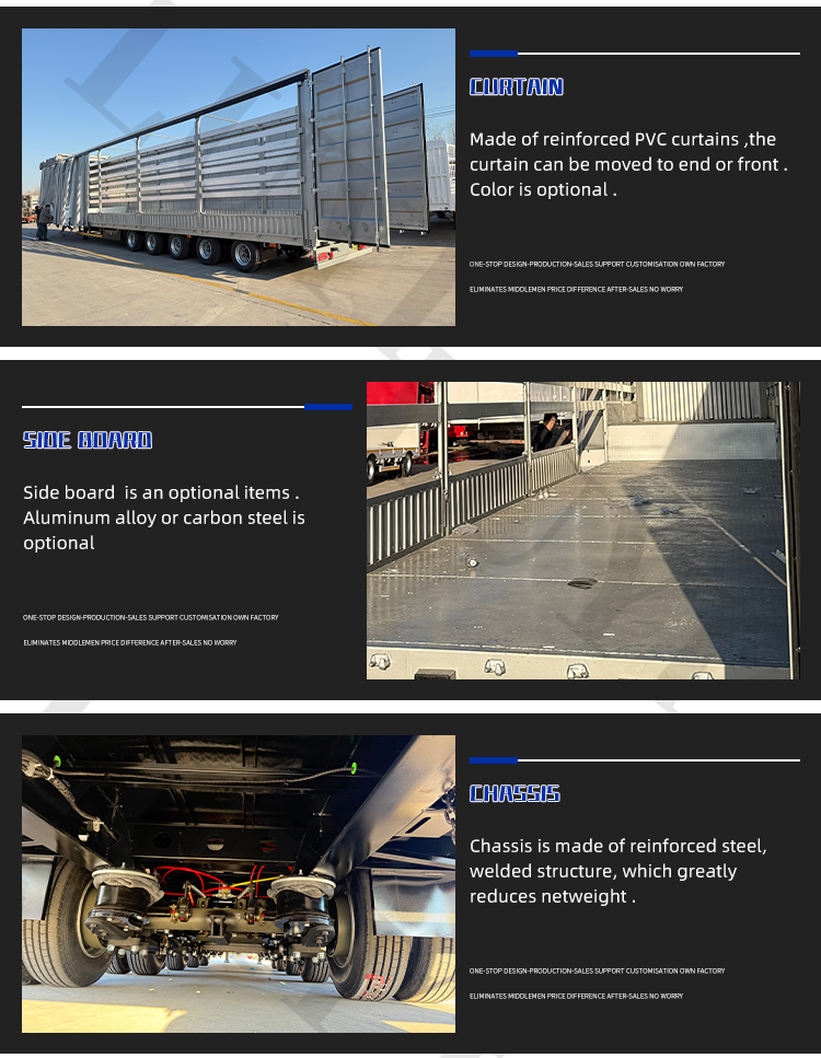 Cortina de contenedor abierta de 130 cbm Semifiler 12