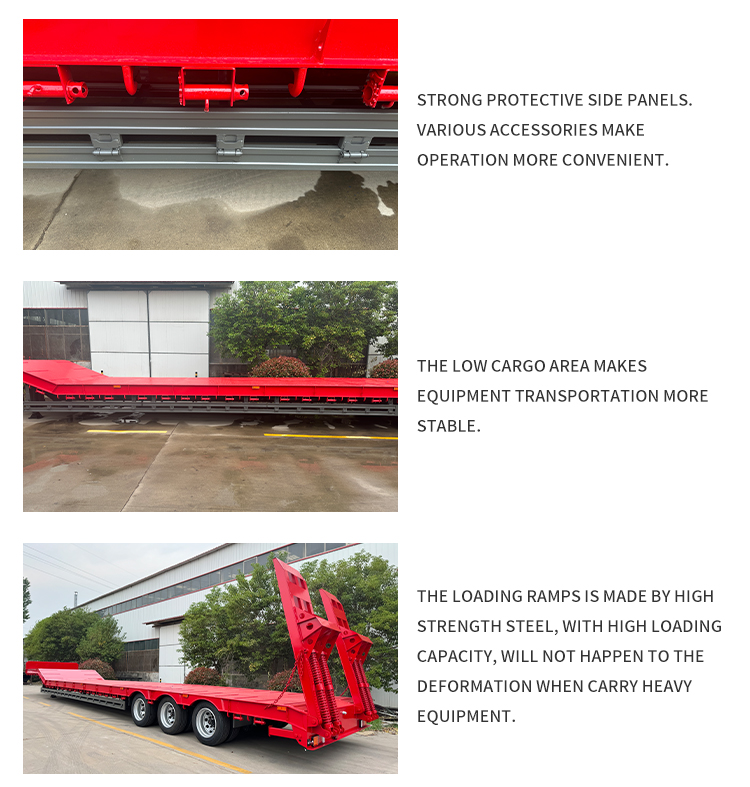 50T ثقيلة انخفاض DED SEMI مقطورة | لوي 11