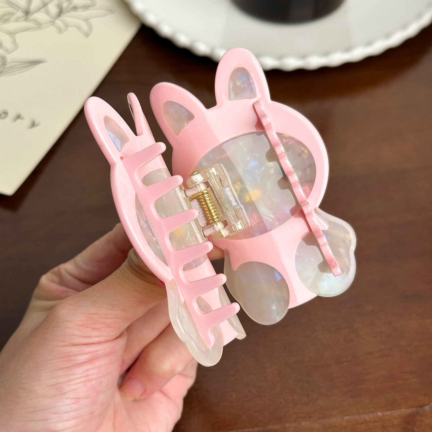 Dowell Cute Cartoon Acetate Hair Claw European Style New Design Hair Decoration Clip Accessories 19