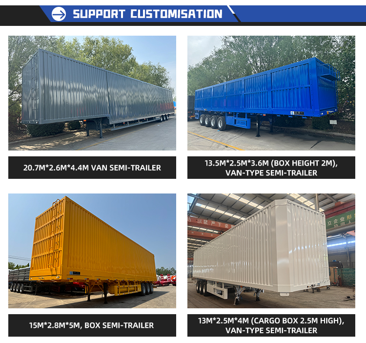 Boîte murale latérale à 2 axes Semi-remorque | Luyi 12