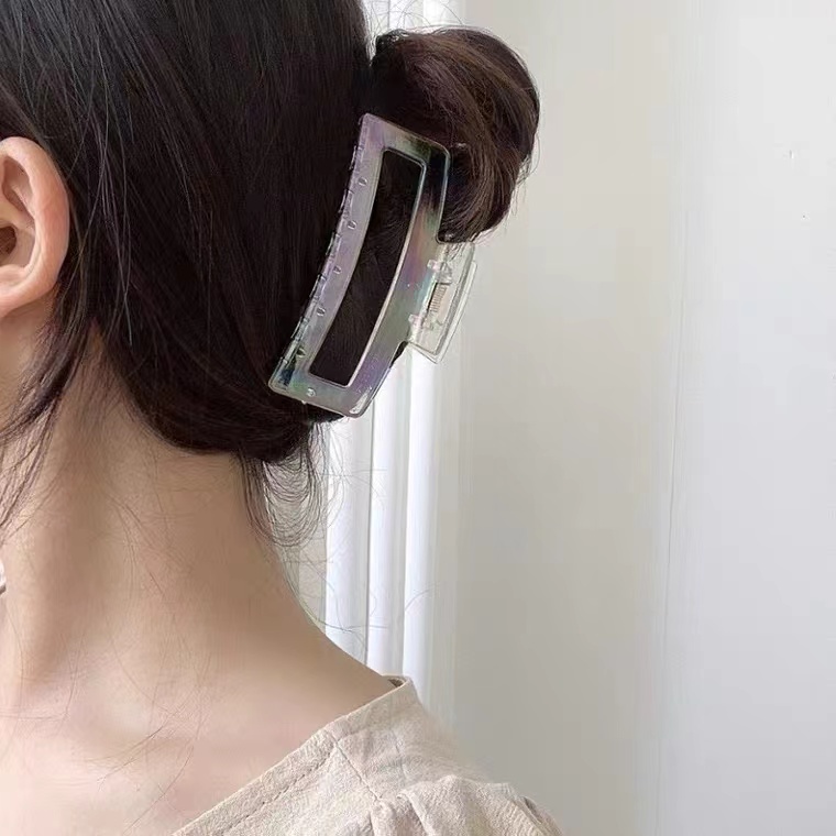 Dowell Korean Mermaid Color Ball Head Princess Hair Accessories Medium Plastic Hair Claw Clips 14