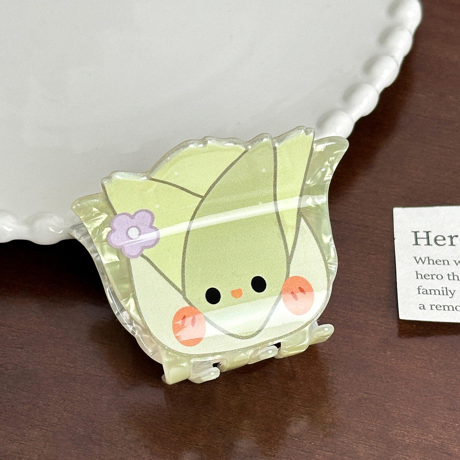 Dowell Elegant Korean Style Hair Claw Clip Cute Fruit Acrylic Daily Use Decoration For Girls Party Wear 21