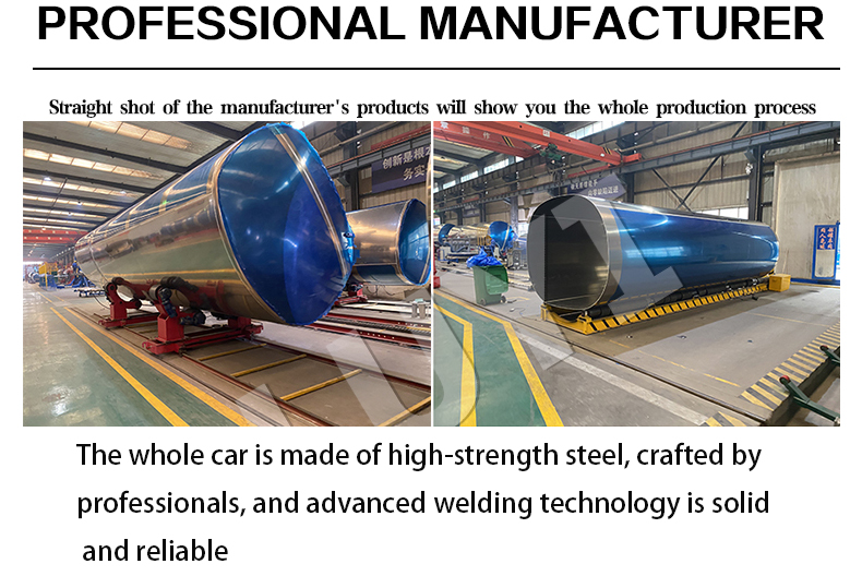 مقطورة ناقلات الوقود الصلب الكربونية 3-ASLE 20-50KL سعة 14