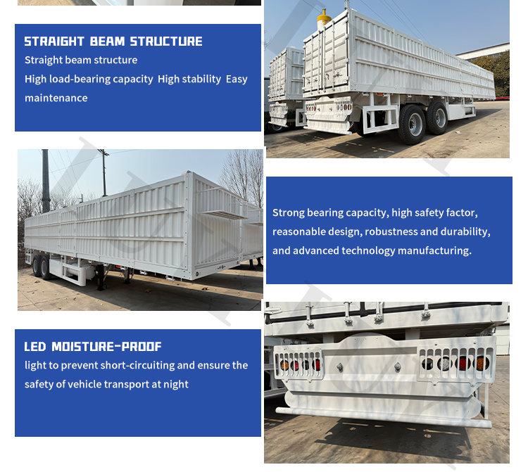 Boîte murale latérale à 2 axes Semi-remorque | Luyi 11