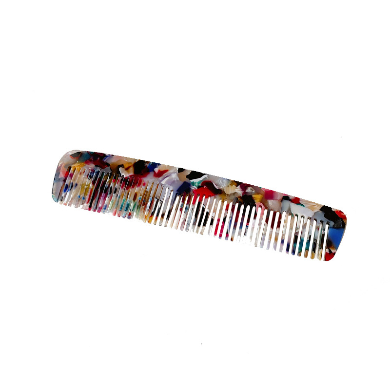 Dowell Wholesale Korean Style Geometric Comb Home Travel Portable Acetate Hair Comb For Girls 14