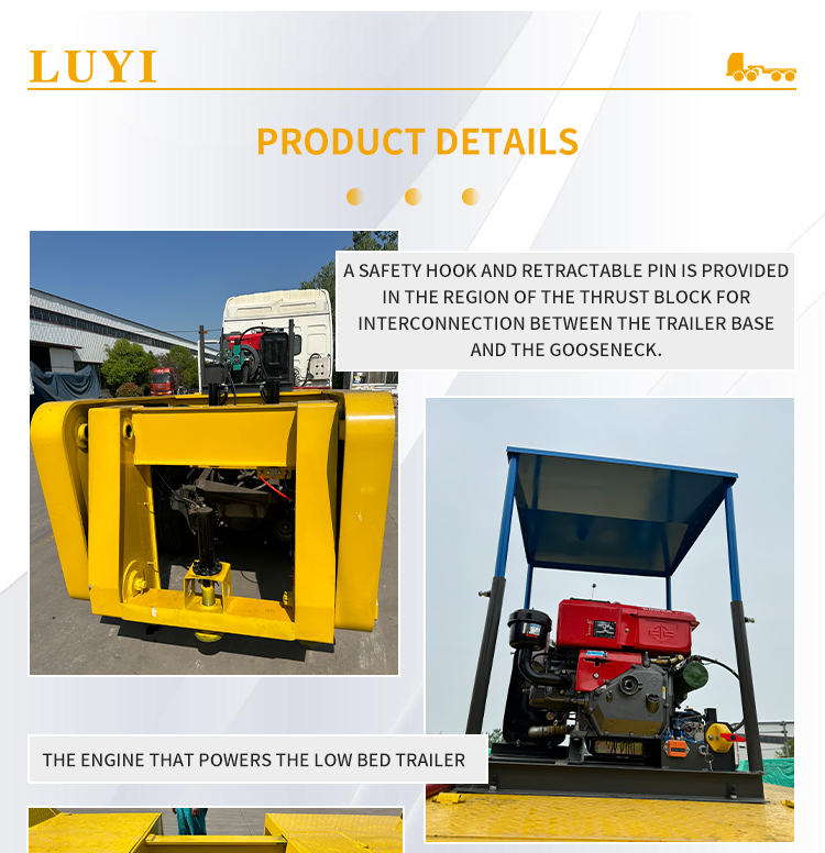 60-80 Ton Articulated Low-bed Semi-trailer 10