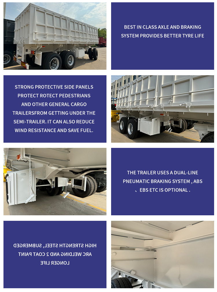 3 essieux remorque de remorquage à plusieurs étapes 11