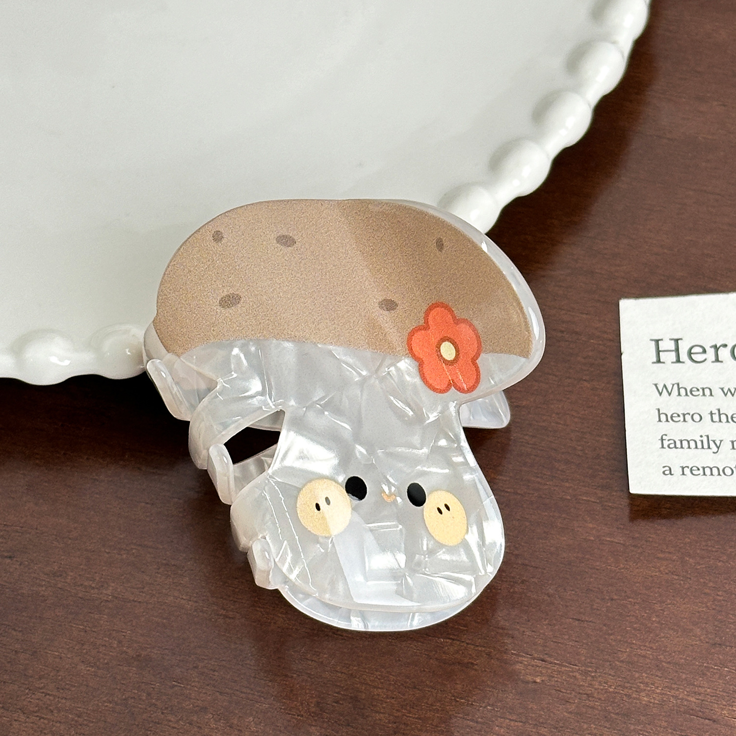 Dowell Elegant Korean Style Hair Claw Clip Cute Fruit Acrylic Daily Use Decoration For Girls Party Wear 24