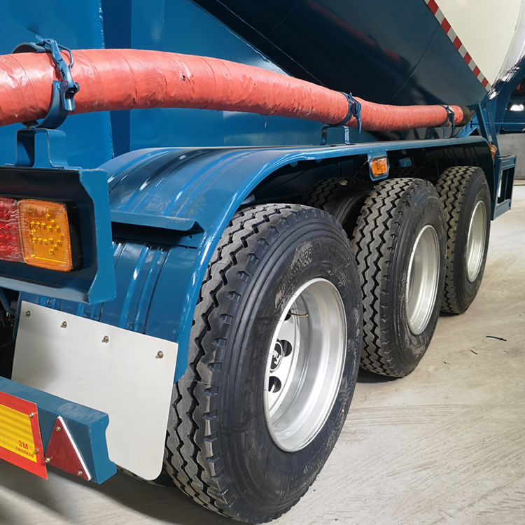 3-axle Bulk Cement Lime Coal Powder Tank Truck 11
