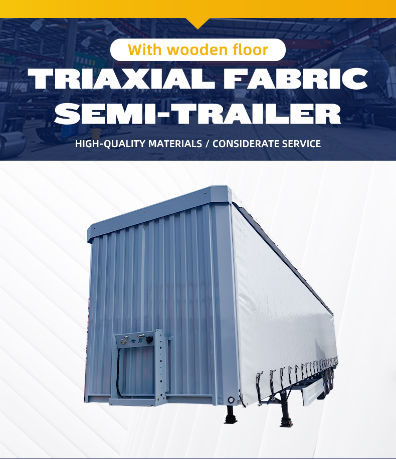 Tarpaulin Sliding Semi-Trailer 40ft 3 Axle 8