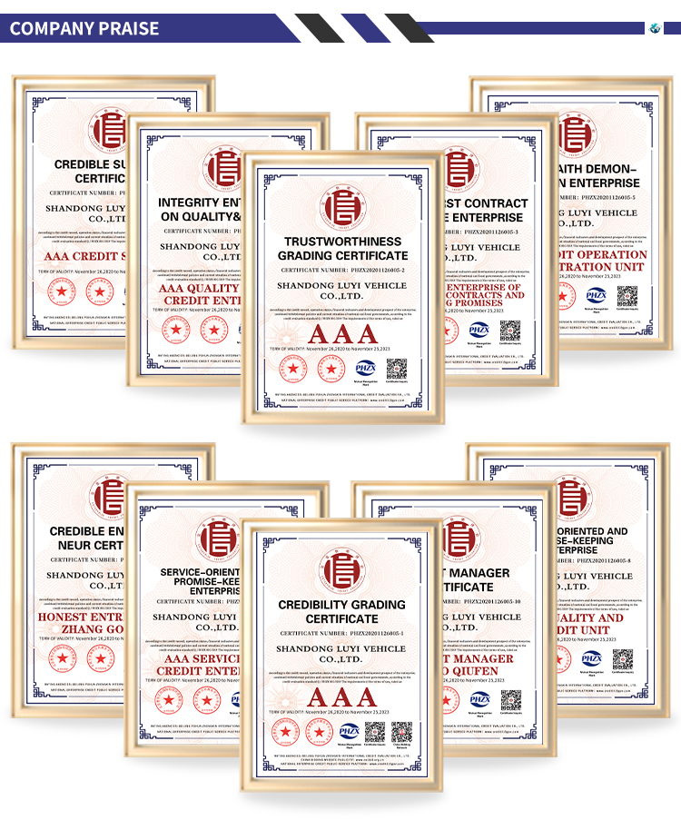 3 essieux remorque de remorquage à plusieurs étapes 14