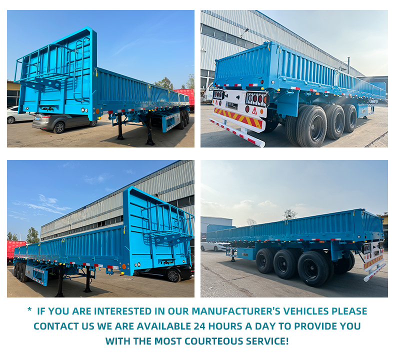 3-Axle 40ft Semi Trailer – 40T/50T Capacity Side Wall Design 10