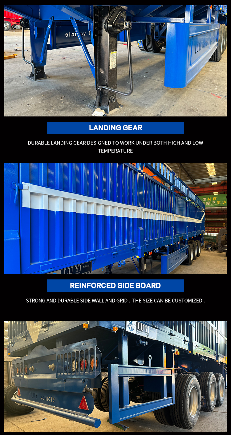 3 Axle Fence Enclosed Semi Trailer | LUYI 10