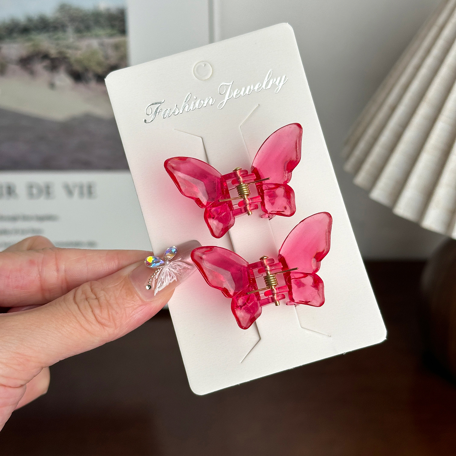 Acetate Hair Clip Opp Bag by Dowell 19