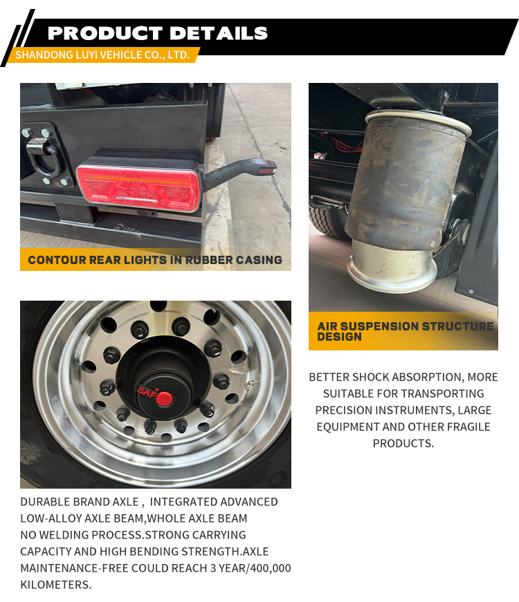 Cortina lateral de servicio pesado de 3 ejes semirrailer | Luyi 13