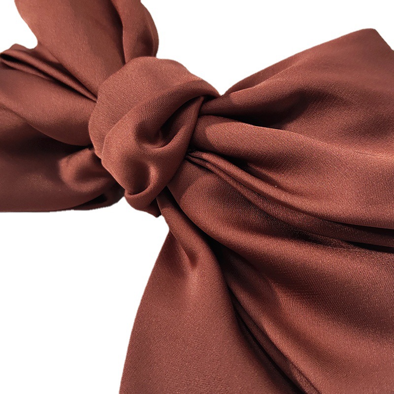 Bowell Korean Satin Large Bow Hair Clip,Hair Accessories 10