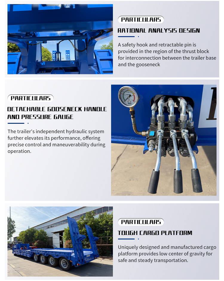 3/4/5 محاور قابلة للفصل قابلة للانفصال المنخفضة نصف مسطح شبه مسطح 11