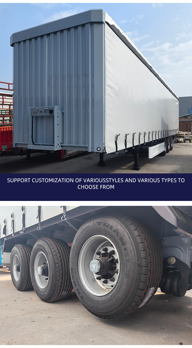 Tarpaulin Sliding Semi-Trailer 40ft 3 Axle 14