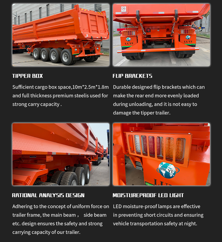 4 eje 60T semifautero hidráulico trasero dupo | Luyi 10