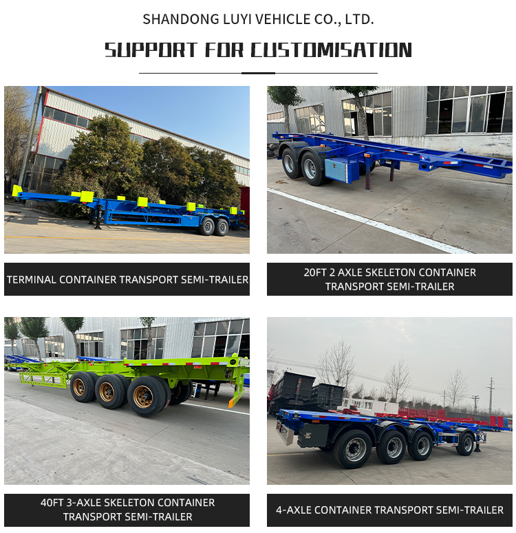 40-60T емкость 2-оси по получению контейнерного скелета 12