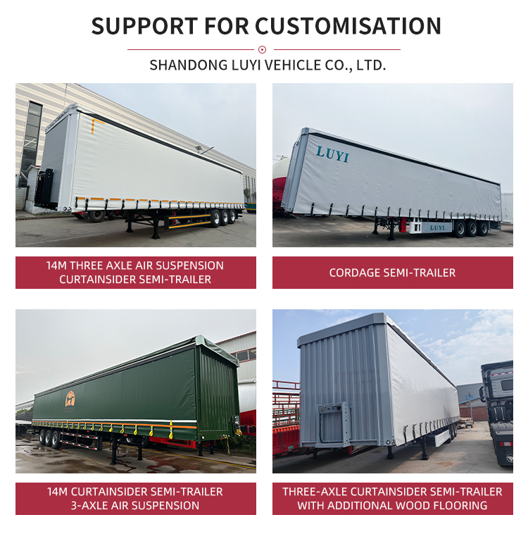 Semirrailer de servicio de cortina de servicio pesado de 3 ejes | Luyi 12