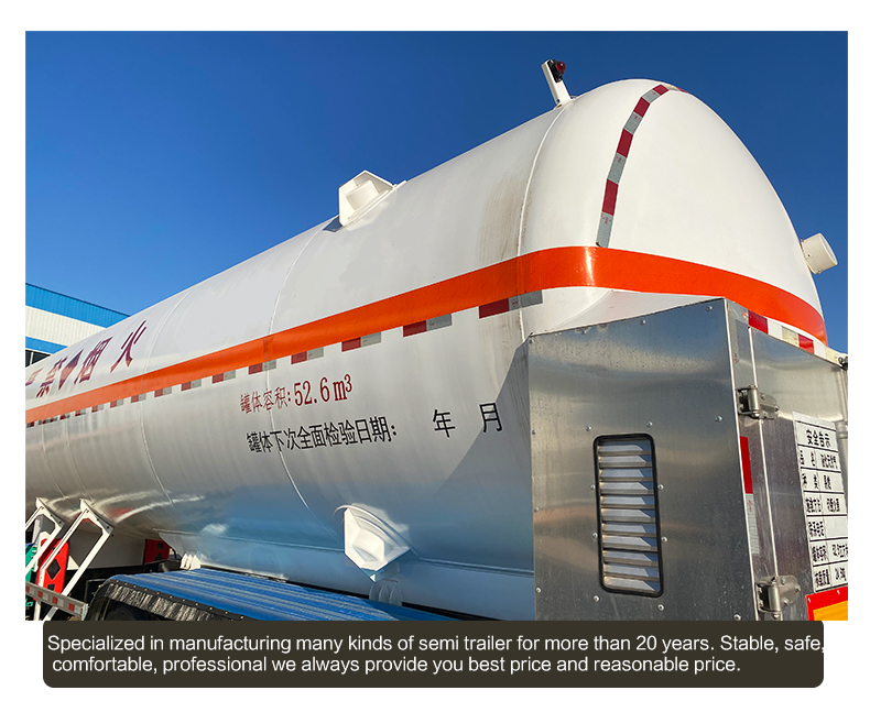 Carbon dioxide Lpg Liquid Gas Lng Tanker Semi Trailer 11