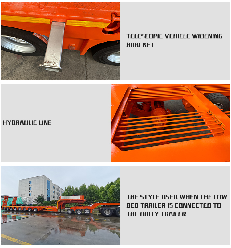 8 خط 16 محاور منخفضة نصف مقطورة خاصة لأفريقيا 11