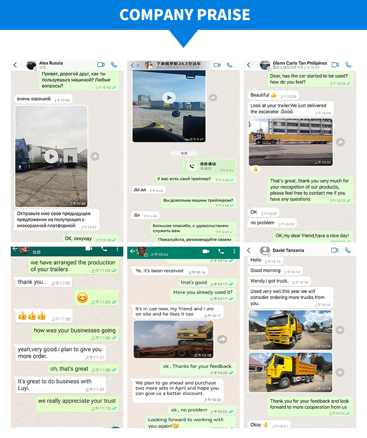 3 essieux remorque de remorquage à plusieurs étapes 15