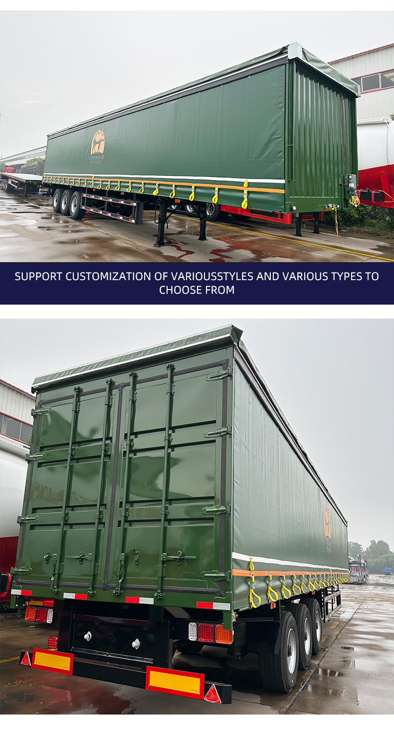 3 Axle Side Curtain Container Truck | LUYI 12