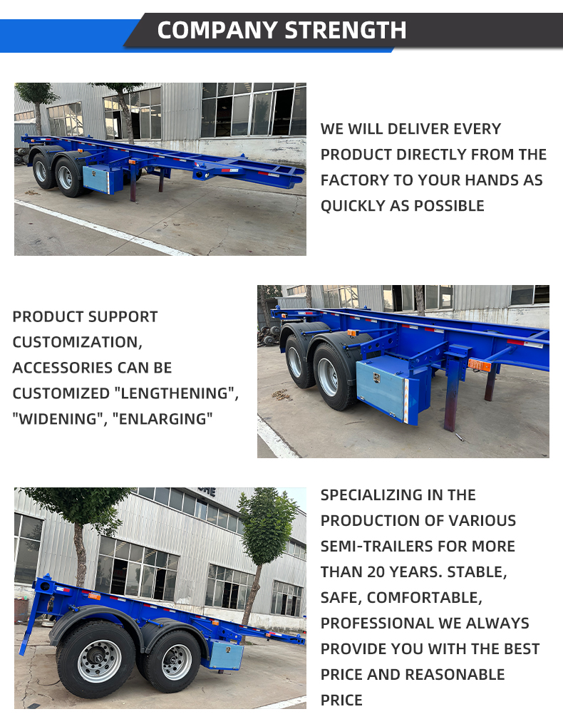 40-60T емкость 2-оси по получению контейнерного скелета 9