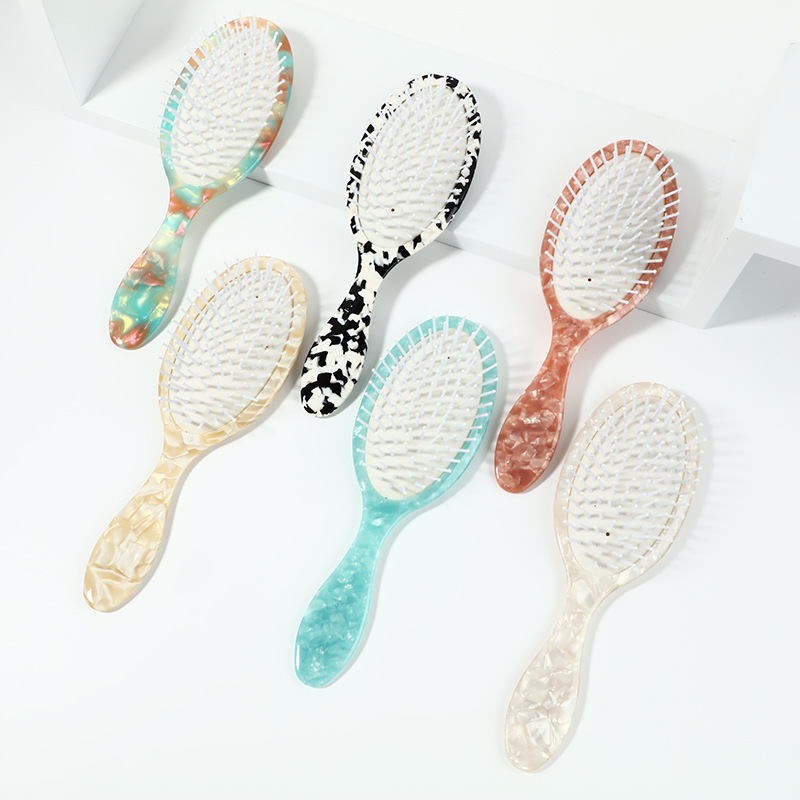 Dowell 2022 Neuer Haushalt Langes Haar Lockiges Antistatisches Luftkissen Kopfhautmassage Acetat Benutzerdefinierter Haarkamm 11