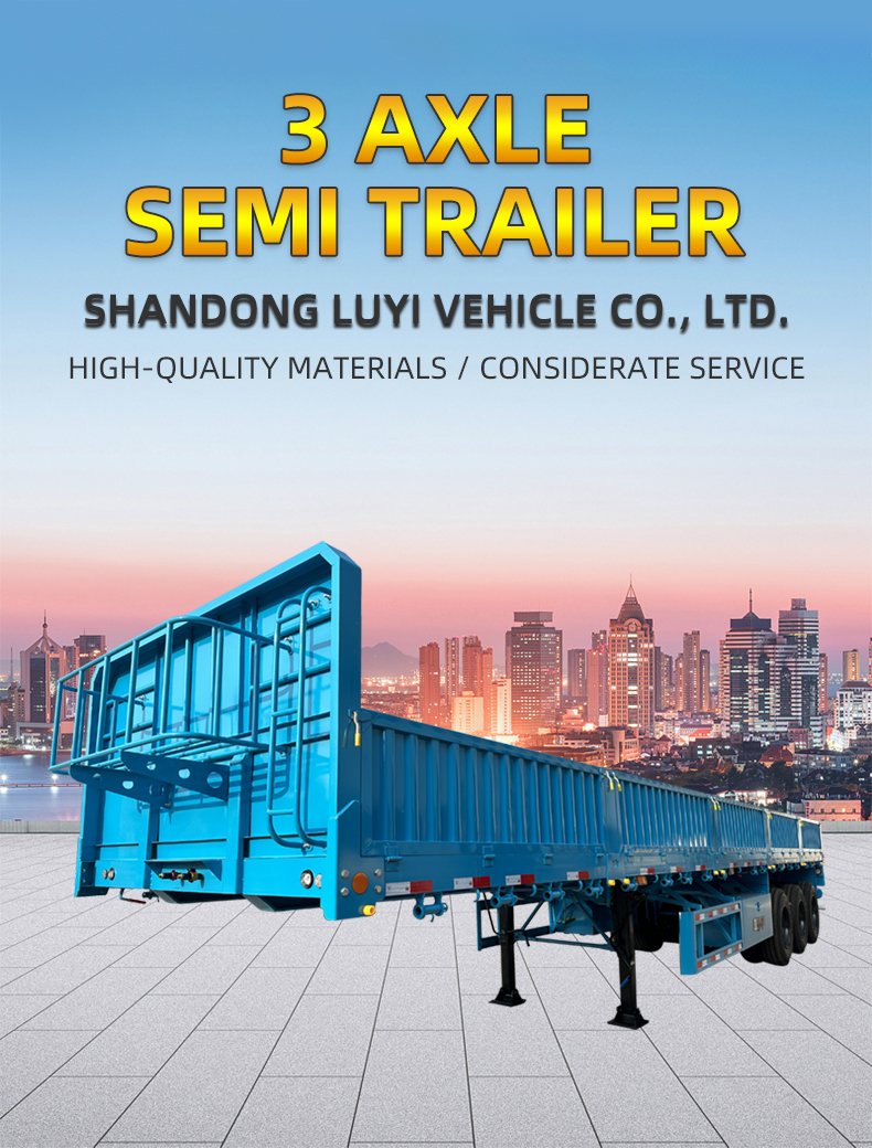 3-Axle 40ft Semi Trailer – 40T/50T Capacity Side Wall Design 8