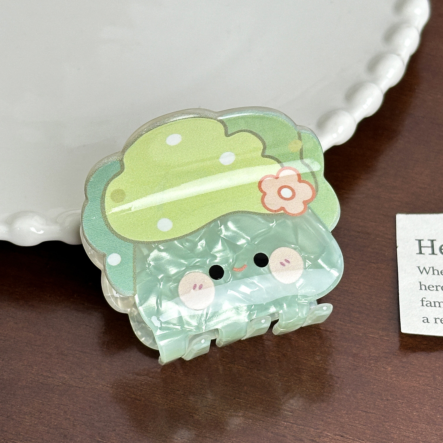 Dowell Elegant Korean Style Hair Claw Clip Cute Fruit Acrylic Daily Use Decoration For Girls Party Wear 22