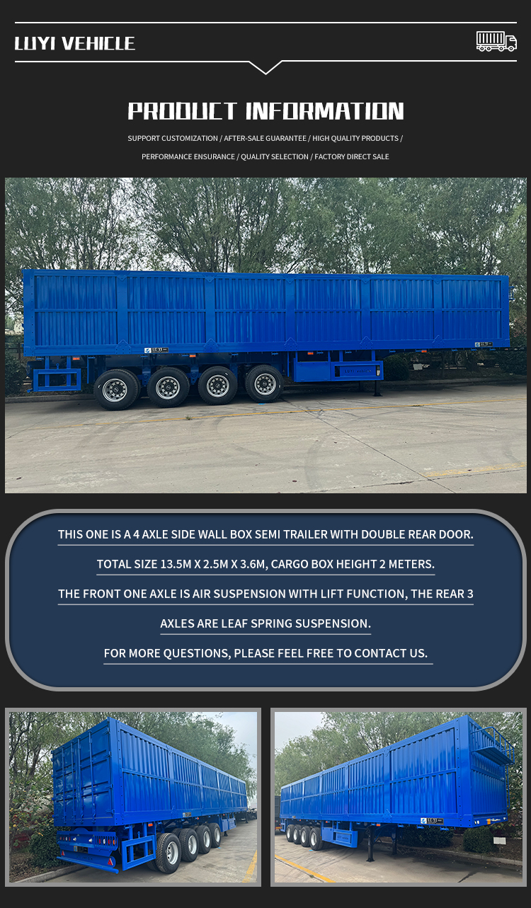 4-осевая регулируемая воздушная подвеска полуприцеп 8