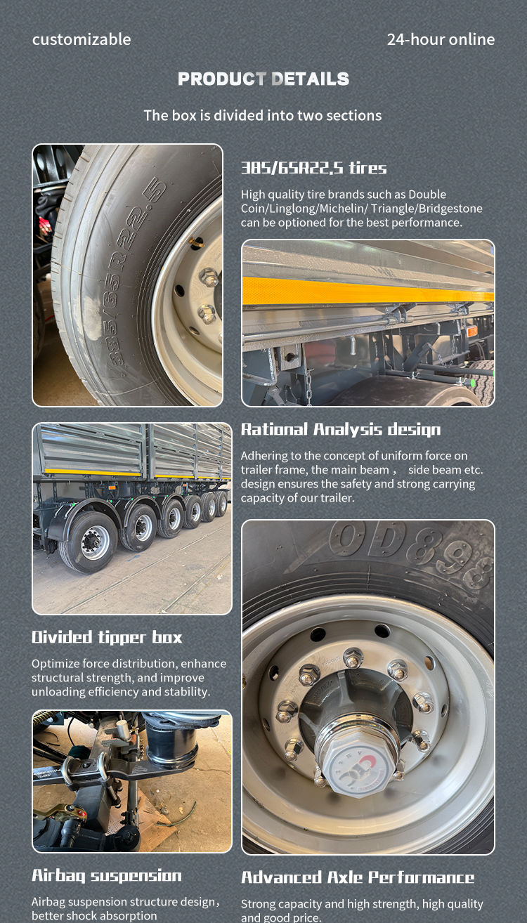 6-axle side-dump semi-trailer | LUYI 9