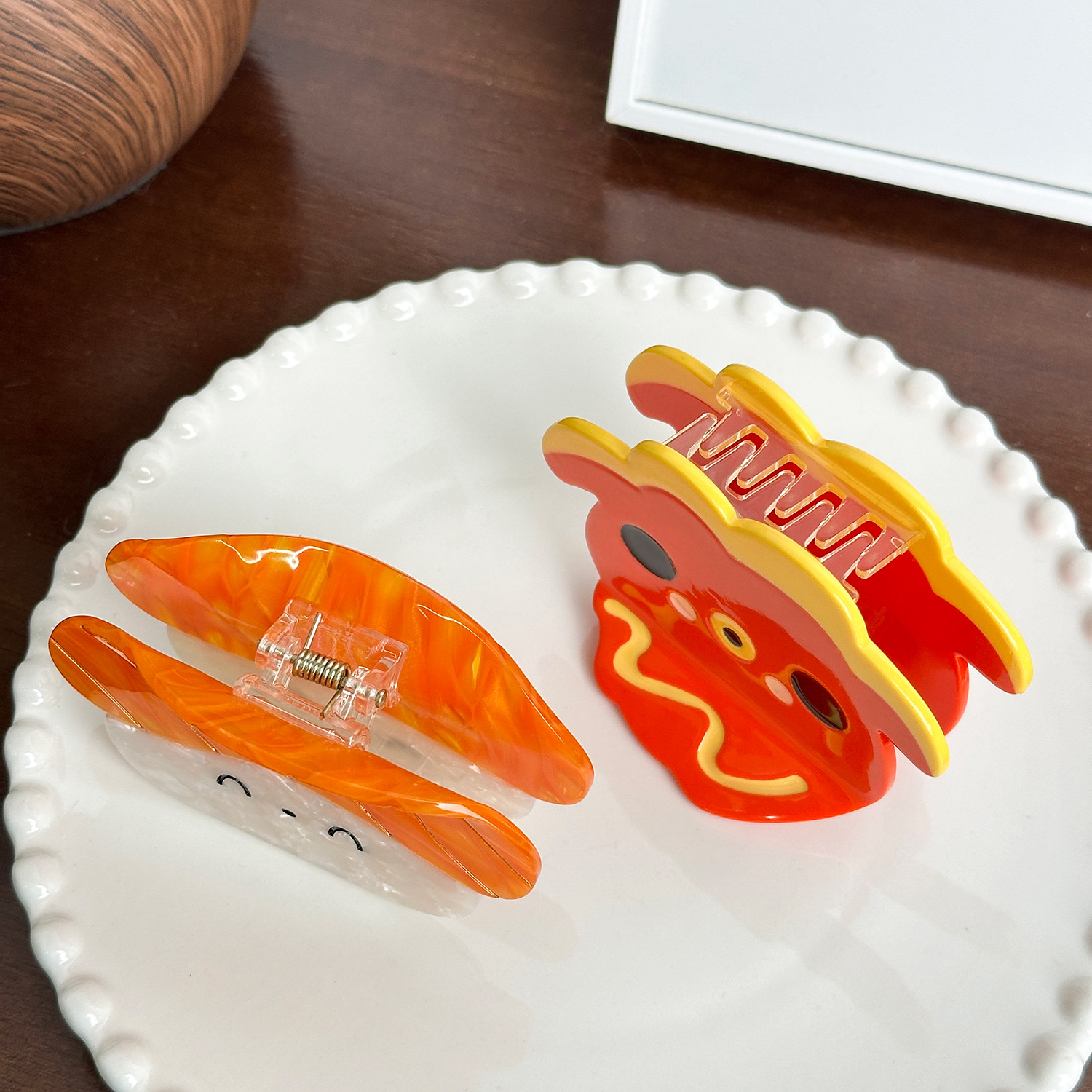 Dowell Cute Cartoon Hairpin Japanese Sushi Acetate Clip Hairpin Shark Clip Sweet Girl Hair Accessories 20